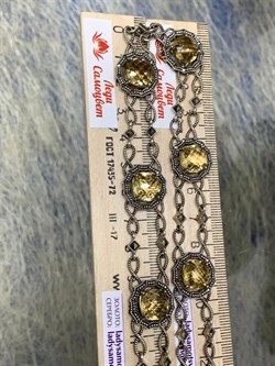 *Колье р.45 Цитрин арт. M601434-283 (вес 32,9 г) - фото 232376 *Колье р.45 Цитрин арт. M601434-283 (вес 32,9 г) - фото 232376
