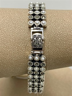 *Часы р.20 Микс Марказит Жемчуг арт. HW148-083 вес 54,12 г - фото 232579