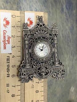 *Часы Настольные Марказит арт: HW010-726 вес 52,2 г - фото 232941 *Часы Настольные Марказит арт: HW010-726 вес 52,2 г - фото 232941