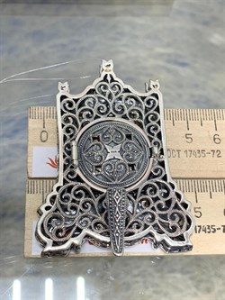 *Часы Настольные Марказит арт: HW010-726 вес 52,2 г - фото 232942 *Часы Настольные Марказит арт: HW010-726 вес 52,2 г - фото 232942