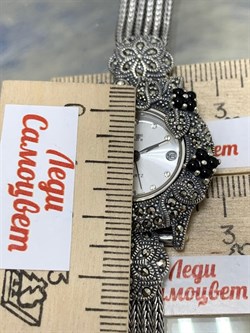 *Часы р.17 Микс Марказит Черный Оникс арт. HW269-940 вес 45,65 г - фото 233473 *Часы р.17 Микс Марказит Черный Оникс арт. HW269-940 вес 45,65 г - фото 233473