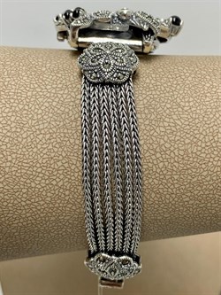 *Часы р.18 Микс Марказит Черный Оникс арт. HW269-957 вес 46,5 г - фото 233481 *Часы р.18 Микс Марказит Черный Оникс арт. HW269-957 вес 46,5 г - фото 233481