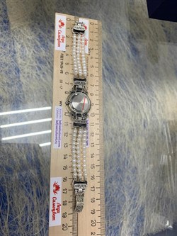 *Часы р.18,5 Микс Марказит Жемчуг арт. HW095-191 вес 37,52 г - фото 233599 *Часы р.18,5 Микс Марказит Жемчуг арт. HW095-191 вес 37,52 г - фото 233599