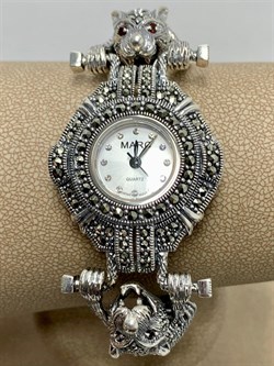 *Часы р.23,5 Микс Марказит Кошки арт. HW144-893 вес 54,96 г - фото 233722