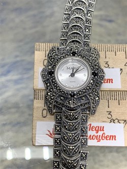 *Часы р.19 Микс Марказит Черный Оникс арт. HW160-228 вес 60,53 г - фото 233803 *Часы р.19 Микс Марказит Черный Оникс арт. HW160-228 вес 60,53 г - фото 233803