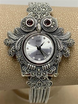 *Часы р.20 Сова Микс Марказит Гранат арт. HW211-480 вес 45,31 г - фото 233833