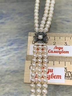 *Браслет р.17 Микс Марказит Жемчуг арт. BR731-918 вес 20.48 г - фото 234370 *Браслет р.17 Микс Марказит Жемчуг арт. BR731-918 вес 20.48 г - фото 234370