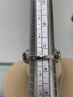 *Кольцо р.17,5 Бирюза Аризона Танзанит арт. К1579Ю/Ag-618/7-367 вес 6,1 г - фото 234634