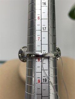 *Кольцо р.18 Бирюза Аризона Танзанит арт. К1579Ю/Ag-618/7-042 вес 6,08 г - фото 234684