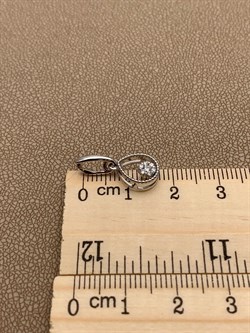 *Подвеска Белый Бр цв Белое арт. 03-01713-03-001-01-03-1044161872020 вес 0,99 г - фото 234777