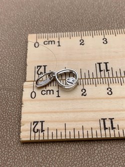 *Подвеска Белый Бр цв Белое арт. 03-01713-03-001-01-03-1044161872020 вес 0,99 г - фото 234778