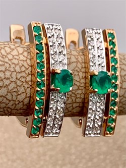 *Серьги Зеленый Агат Белый Бр цв Красное арт. 2-1101-1044160308872 вес 2,98 г - фото 235005 *Серьги Зеленый Агат Белый Бр цв Красное арт. 2-1101-1044160308872 вес 2,98 г - фото 235005