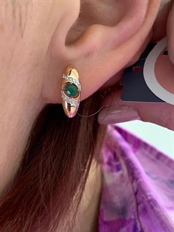 *Серьги Изумруд цв Красное арт. 02-01186-01-010-01-02-1044161609527 вес 2,82 г - фото 235030 *Серьги Изумруд цв Красное арт. 02-01186-01-010-01-02-1044161609527 вес 2,82 г - фото 235030