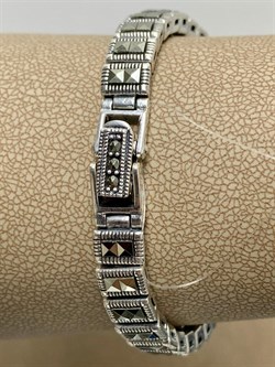 *Браслет р.22 Марказит арт. BR366-009 вес 29,06 г - фото 235442 *Браслет р.22 Марказит арт. BR366-009 вес 29,06 г - фото 235442