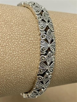 *Браслет р.17 Марказит арт. BR418-429 вес 21,49 г - фото 235499 *Браслет р.17 Марказит арт. BR418-429 вес 21,49 г - фото 235499