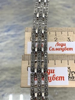 *Браслет р.18,5 Марказит арт. Б 426-161 вес 37,1 г - фото 235578 *Браслет р.18,5 Марказит арт. Б 426-161 вес 37,1 г - фото 235578