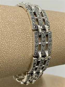 *Браслет р.18,5 Марказит арт. Б 426-161 вес 37,1 г - фото 235580 *Браслет р.18,5 Марказит арт. Б 426-161 вес 37,1 г - фото 235580