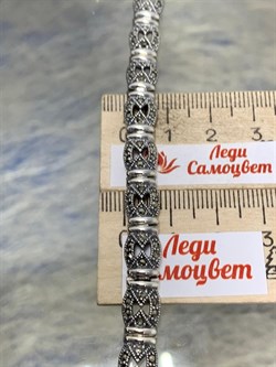 *Браслет р.19,5 Марказит арт. Б 443-841 вес 23,47 г - фото 235631 *Браслет р.19,5 Марказит арт. Б 443-841 вес 23,47 г - фото 235631