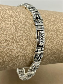 *Браслет р.19,5 Марказит арт. Б 443-841 вес 23,47 г - фото 235632 *Браслет р.19,5 Марказит арт. Б 443-841 вес 23,47 г - фото 235632