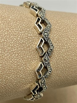 *Браслет р.16,5 Марказит арт. Б 547-234 вес 15,56 г - фото 235749 *Браслет р.16,5 Марказит арт. Б 547-234 вес 15,56 г - фото 235749