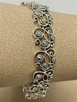 *Браслет р.20,5 Марказит арт. BR595-509 вес 19.75 г - фото 235788 *Браслет р.20,5 Марказит арт. BR595-509 вес 19.75 г - фото 235788