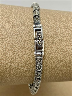 *Браслет р.14,5 Марказит арт. BR636-092 вес 8,48 г - фото 235844 *Браслет р.14,5 Марказит арт. BR636-092 вес 8,48 г - фото 235844