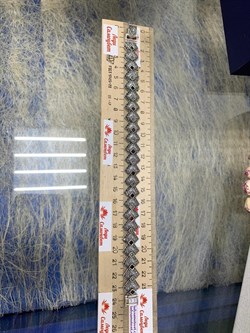 *Браслет р.24 Марказит Гранат Пироп арт. BR697-163 вес 39,61 г - фото 235912