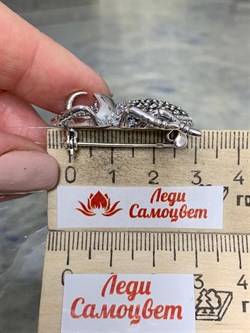 *Брошь Жук Скоробей Марказит арт. HB057-728 вес 11,79 г - фото 236126 *Брошь Жук Скоробей Марказит арт. HB057-728 вес 11,79 г - фото 236126