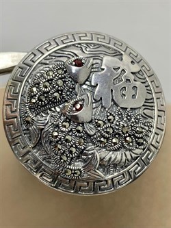 *Брошь Кулон Рыбы Марказит арт. HB0632-797 вес 13.57 г - фото 236158 *Брошь Кулон Рыбы Марказит арт. HB0632-797 вес 13.57 г - фото 236158