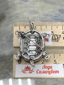 *Брошь Кулон Черепаха Микс Марказит Белый Перламутр арт. HB274-979 вес 11,6 г - фото 236192 *Брошь Кулон Черепаха Микс Марказит Белый Перламутр арт. HB274-979 вес 11,6 г - фото 236192