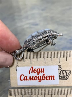 *Брошь Кулон Черепаха Микс Марказит Белый Перламутр арт. HB274-979 вес 11,6 г - фото 236194 *Брошь Кулон Черепаха Микс Марказит Белый Перламутр арт. HB274-979 вес 11,6 г - фото 236194