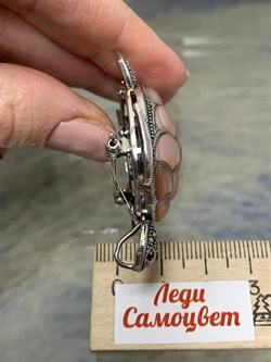 *Брошь Кулон Морская Черепашка Марказит Розовый Перламутр арт. HB271-887 вес 13,97 г - фото 236232 *Брошь Кулон Морская Черепашка Марказит Розовый Перламутр арт. HB271-887 вес 13,97 г - фото 236232