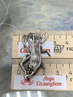 *Брошь-Кулон Марказит Кузнечик арт. HB753-181 вес 8.83 г - фото 236368 *Брошь-Кулон Марказит Кузнечик арт. HB753-181 вес 8.83 г - фото 236368