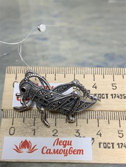 *Брошь-Кулон Марказит Кузнечик арт. HB753-181 вес 8.83 г - фото 236369 *Брошь-Кулон Марказит Кузнечик арт. HB753-181 вес 8.83 г - фото 236369