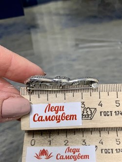 *Брошь-Кулон Бант Марказит арт. HB046-704 вес 10,72 г - фото 236759 *Брошь-Кулон Бант Марказит арт. HB046-704 вес 10,72 г - фото 236759