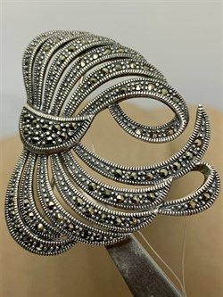 *Брошь-Кулон Бант Марказит арт. HB046-704 вес 10,72 г - фото 236764 *Брошь-Кулон Бант Марказит арт. HB046-704 вес 10,72 г - фото 236764