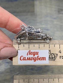 *Брошь-Кулон Дракон Марказит арт. HB0810-641 вес 14,86 г - фото 236830 *Брошь-Кулон Дракон Марказит арт. HB0810-641 вес 14,86 г - фото 236830