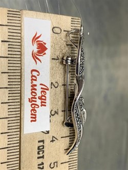 *Брошь-Кулон Жар Птица Марказит арт. HB0561SP-719 вес 4,63 г - фото 236836 *Брошь-Кулон Жар Птица Марказит арт. HB0561SP-719 вес 4,63 г - фото 236836