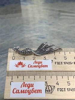 *Брошь-Кулон Жар Птица Марказит арт. HB0561SP-719 вес 4,63 г - фото 236837 *Брошь-Кулон Жар Птица Марказит арт. HB0561SP-719 вес 4,63 г - фото 236837