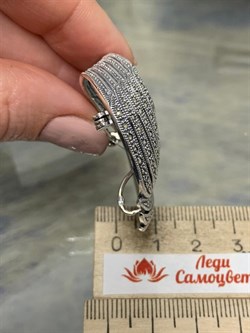 *Брошь-Кулон Марказит арт. HB0033B-696 вес 16,89 г - фото 236867 *Брошь-Кулон Марказит арт. HB0033B-696 вес 16,89 г - фото 236867