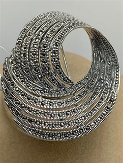 *Брошь-Кулон Марказит арт. HB0033B-696 вес 16,89 г - фото 236871 *Брошь-Кулон Марказит арт. HB0033B-696 вес 16,89 г - фото 236871