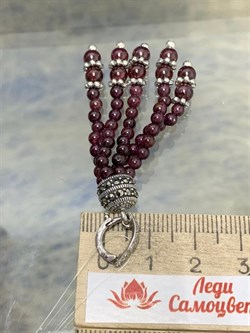 *Подвеска Карабин открывается Микс Марказит Гранат Альмандин арт. HP535-968 вес 9,55 г - фото 237006 *Подвеска Карабин открывается Микс Марказит Гранат Альмандин арт. HP535-968 вес 9,55 г - фото 237006