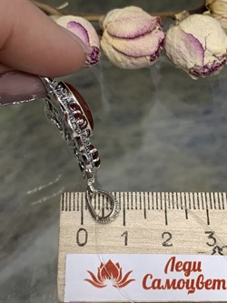 *Подвеска Микс Марказит Сердолик арт. HP0797-210 вес 7,19 г - фото 237052 *Подвеска Микс Марказит Сердолик арт. HP0797-210 вес 7,19 г - фото 237052