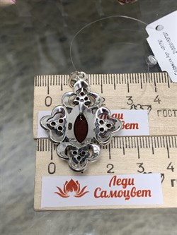 *Подвеска Микс Марказит Сердолик арт. HP0797-210 вес 7,19 г - фото 237053 *Подвеска Микс Марказит Сердолик арт. HP0797-210 вес 7,19 г - фото 237053