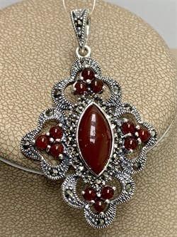 *Подвеска Микс Марказит Сердолик арт. HP0797-210 вес 7,19 г - фото 237055 *Подвеска Микс Марказит Сердолик арт. HP0797-210 вес 7,19 г - фото 237055