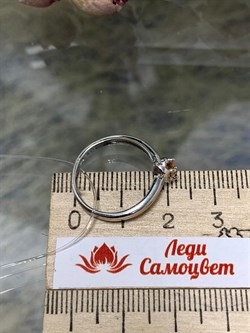 *Кольцо р.17 Капля Росы Золотистый Топаз Урал арт. К1665Ю/Ag-607/19-627 вес 1,65 г - фото 237613 *Кольцо р.17 Капля Росы Золотистый Топаз Урал арт. К1665Ю/Ag-607/19-627 вес 1,65 г - фото 237613