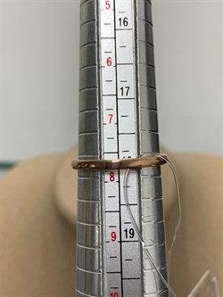 *Кольцо р.18 Золотистый Топаз Урал арт. К1698Ю/Ag-607/19ПОЗ-964 вес 2,05 г - фото 237674