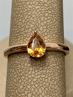 *Кольцо р.18 Золотистый Топаз Урал арт. К1698Ю/Ag-607/19ПОЗ-964 вес 2,05 г - фото 237678