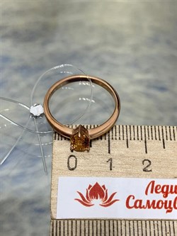 *Кольцо р.18,5 Золотистый Топаз Урал арт. К1698Ю/Ag-607/19ПОЗ-396 вес 2,07 г - фото 237695 *Кольцо р.18,5 Золотистый Топаз Урал арт. К1698Ю/Ag-607/19ПОЗ-396 вес 2,07 г - фото 237695