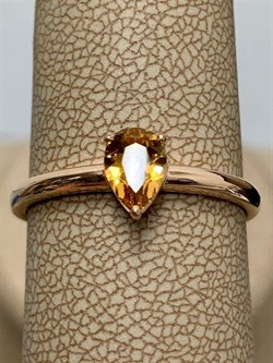 *Кольцо р.20 Золотистый Топаз Урал арт. К1698Ю/Ag-607/19ПОЗ-896 вес 2,12 г - фото 237707